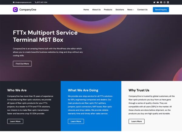 CompanyOne (v1.0.0) WPEnjoy Themes - 企业网站WordPress主题