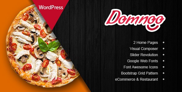 Domnoo (v1.40) Pizza & Restaurant WP - 披萨餐厅WordPress主题