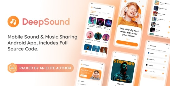 DeepSound Android (v3.4) 移动声音与音乐分享平台安卓应用