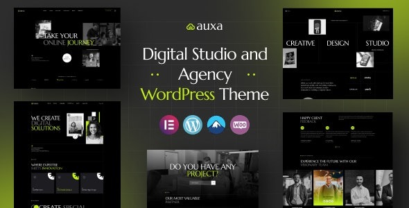 Auxa v1.0.0 数字工作室和机构WordPress主题 - 专业创意设计解决方案