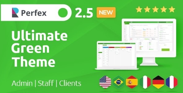 Ultimate Green Theme v2.5.0 – Perfex Theme CRM 终极绿色主题 - Perfex CRM主题