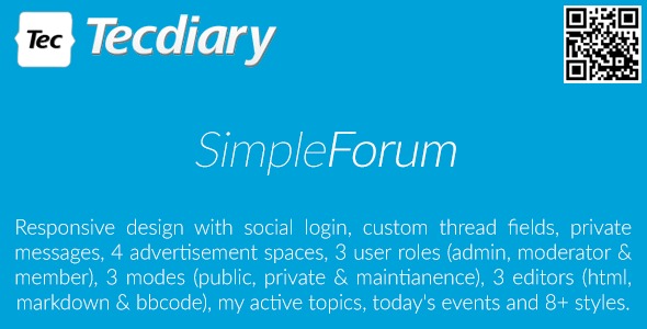 Simple Forum 2.0.0 rc-8 – 响应式论坛公告板