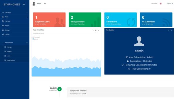 Symphonies v0.11 Account Generator Template PHP Script - 账户生成器模板PHP脚本