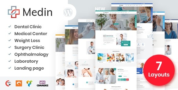 Medin v1.8.4 医疗中心WordPress主题 - 专业医疗网站设计