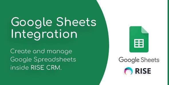 Google Sheets Integration for RISE CRM v1.0 - RISE CRM谷歌表格集成插件