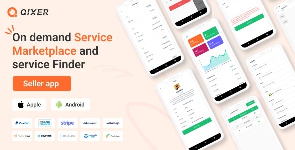 Qixer v1.0.10 多供应商按需服务市场卖家应用 - 强大的WordPress主题插件