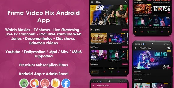 Prime Video Flix App v8.2 电影 - 剧集 - 直播 - 电视 - 网络剧 - 高级订阅计划
