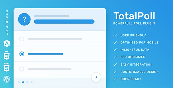 TotalPoll Pro (v4.11.0) 响应式WordPress投票插件