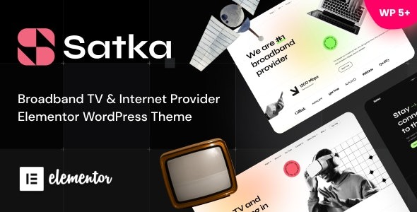 Satka v1.09 卫星电视和互联网提供商WordPress主题