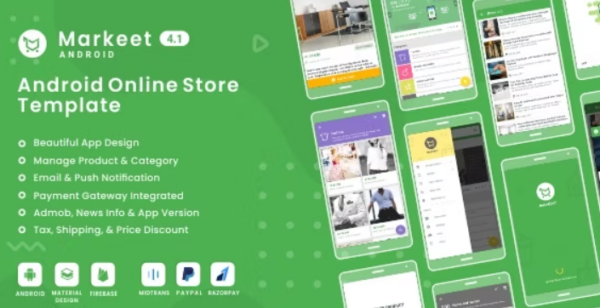Markeet v5.0 Ecommerce Android - 安卓在线商店主题
