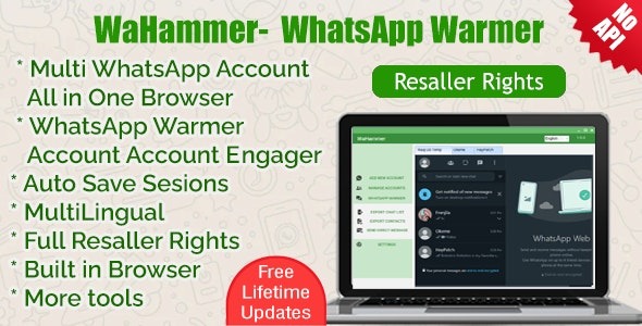 WAHammer (v1.3.0) 多WhatsApp账户浏览器 - WhatsApp账户预热与互动工具