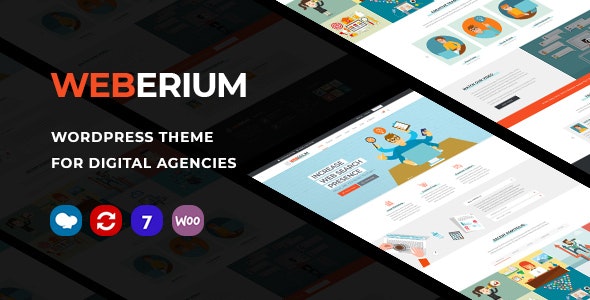 Weberium (v1.30) 响应式主题专为数字机构定制