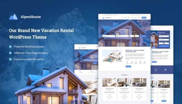 MotoPress AlpenHouse (v1.6.0) 专业WordPress公寓预订主题