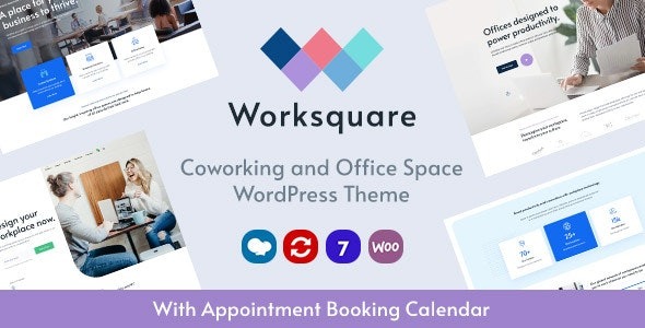 Worksquare (v1.21) 协同办公与办公空间WordPress主题
