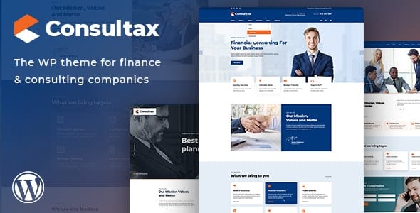 Consultax v1.2.3 金融与咨询 WordPress 主题 - 专业财务咨询网站模板