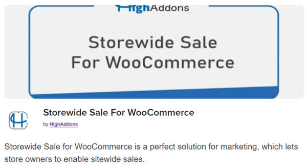 Storewide Sale For WooCommerce v1.0.7 - WooCommerce全店促销插件