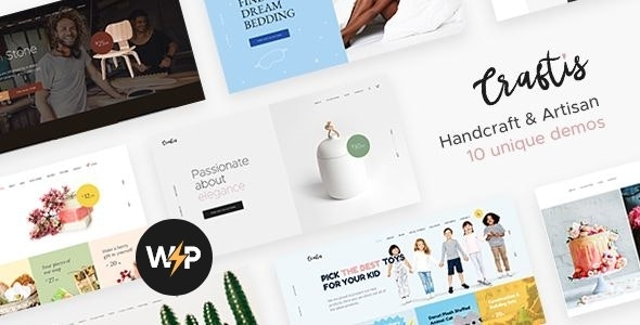 Craftis v1.2.5 手工与工匠 WordPress主题 - 创意设计与艺术风格