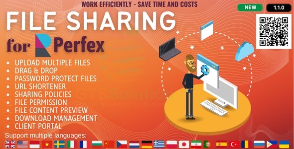 File Sharing for Perfex CRM v1.1.0 - Perfex CRM文件共享扩展插件