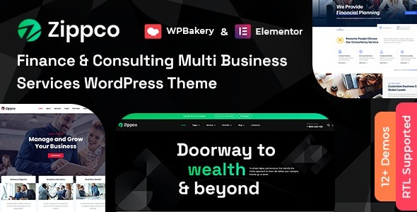 Zippco (v4.2) 商业与金融咨询WordPress主题