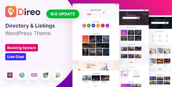 Direo (v2.25) 目录和列表WordPress主题