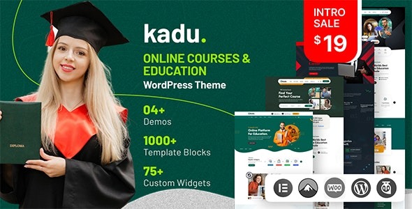 Kadu (v1.2) 在线课程教育WordPress主题