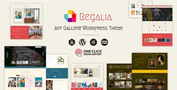 Regalia v1.0.0 艺术家作品集与艺术画廊WordPress主题