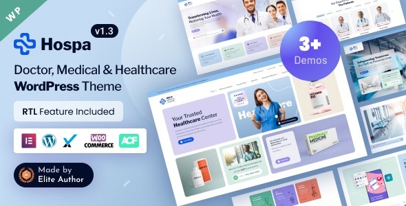 Hospa (v1.4) 医疗诊所和医院Elementor WordPress主题