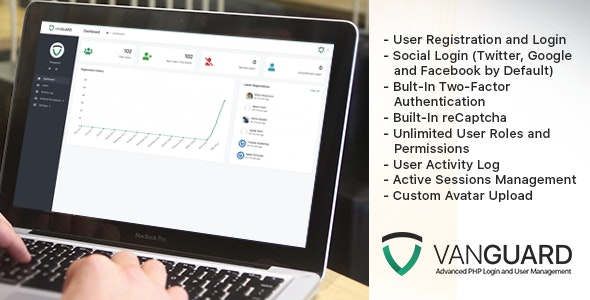 Vanguard v9.0.0 Advanced PHP Login and User Management - 高级PHP登录与用户管理系统