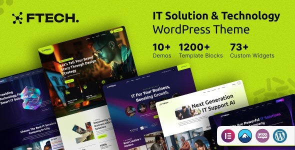 Ftech v1.0.2 IT解决方案与技术WordPress主题