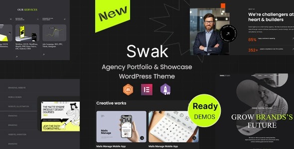 Swak v1.0.2 机构作品集与展示WordPress主题