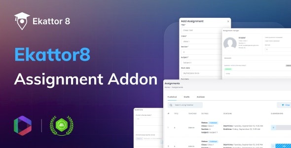 Ekattor 8 School Assignment Addon v1.0 - 学校作业管理插件