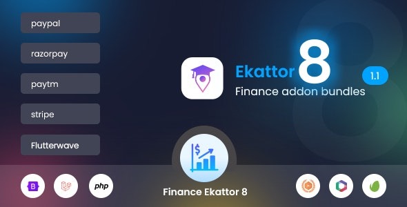 Ekattor 8 Finance Addon Bundle v1.1 - 财务扩展插件包