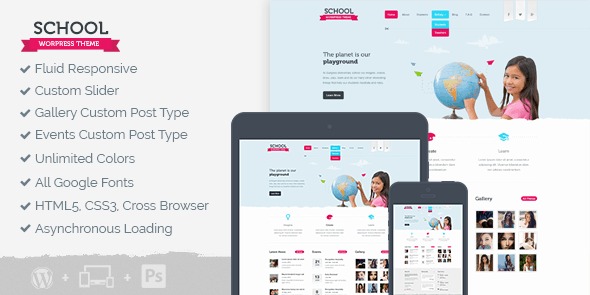 MyThemeShop School WordPress Theme (v1.2.9) - 教育机构网站主题