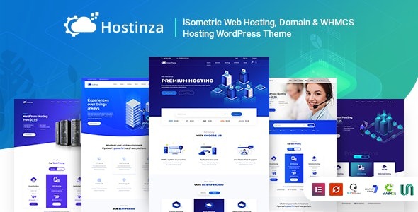 Hostinza (v3.1.0) WHMCS 网络托管 WordPress 主题 - 专业主机服务网站模板