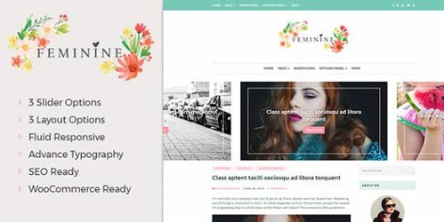 MyThemeShop Feminine WordPress Theme v2.2.1 - 优雅女性风格WordPress主题