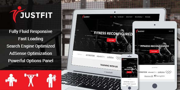 MyThemeShop JustFit WordPress Theme v2.2.3 - 响应式健身与健康主题