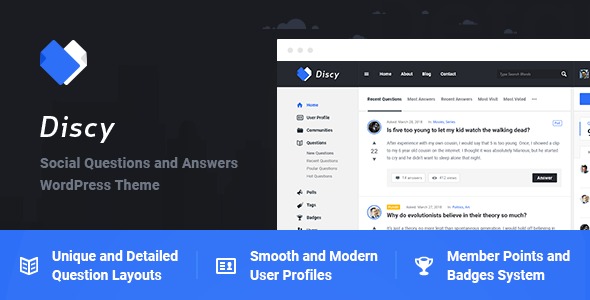 Discy v5.7.4 社交问答WordPress主题 [已激活*]