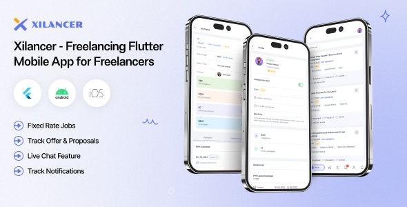 Freelancer Flutter Mobile App (2024年6月13日) – Xilancer自由职业者市场平台移动应用