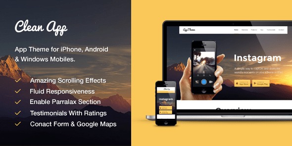 MyThemeShop Cleanapp WordPress主题 v1.1.7 - 简洁高效的移动应用展示主题