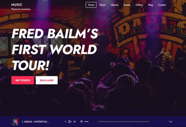 Themify Music WordPress Theme v7.7.0 - 音乐网站主题