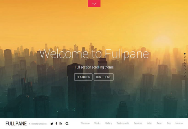Themify Fullpane WordPress Theme v7.7.0 - 全屏滚动单页主题