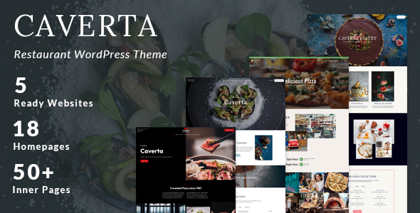 Caverta (v1.4.2) 餐厅WordPress主题 - 精致餐饮网站设计