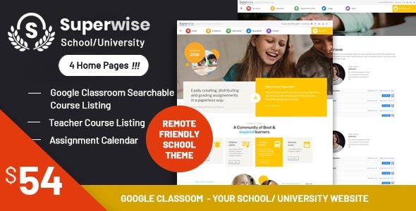 Superwise (v2.9.3) 现代教育WordPress主题