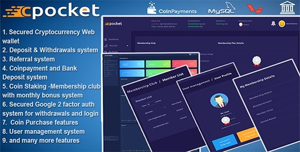 Cpocket (v2.5) 加密货币钱包脚本 - 安全可靠的数字货币管理解决方案
