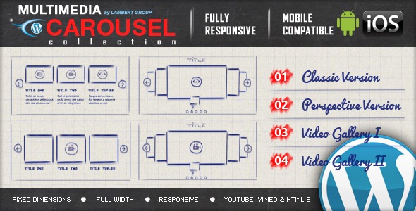 Multimedia Responsive Carousel with Image Video Audio Support (v2.6) WordPress插件 - 多媒体响应式轮播插件
