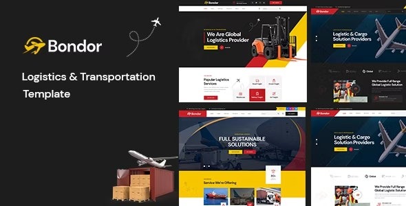 Bondor v1.0.0 物流与运输HTML模板 - 高效运输解决方案