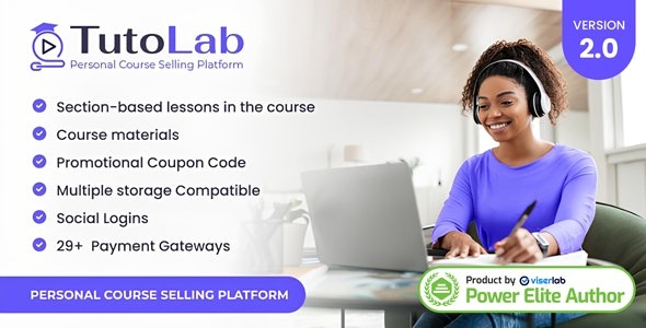 TutoLab v2.0 Personal Course Selling Platform - 个人课程销售平台