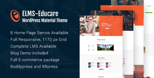 Elms (v1.0.0) 教育材料WordPress主题 - 专为教育机构设计