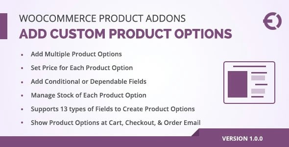 v3.2.0 + v5.1.0 WooCommerce Custom Product Addons, Custom Product Options - WooCommerce产品自定义附加选项和产品选项插件