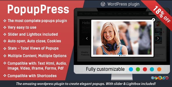 Popup Plugin for WordPress v3.9.1 Popup Press – WordPress弹窗滑块和灯箱插件